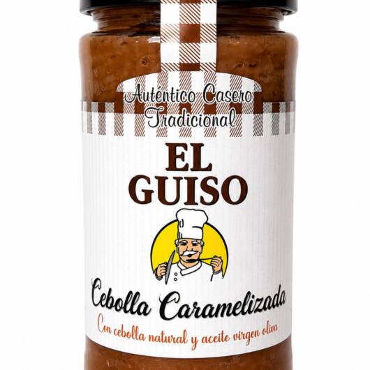 Cebolla Caramelizada "El Guiso", 350 gr. Tarro Vidrio