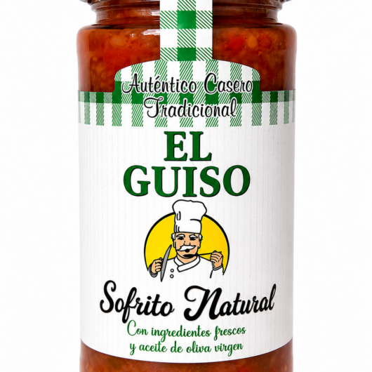 Sofrito Natural "El Guiso", 350 gr Tarro Vidrio