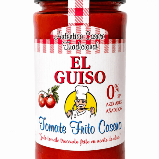 Tomate Frito 0% "El Guiso", 350 gr. Tarro Vidrio